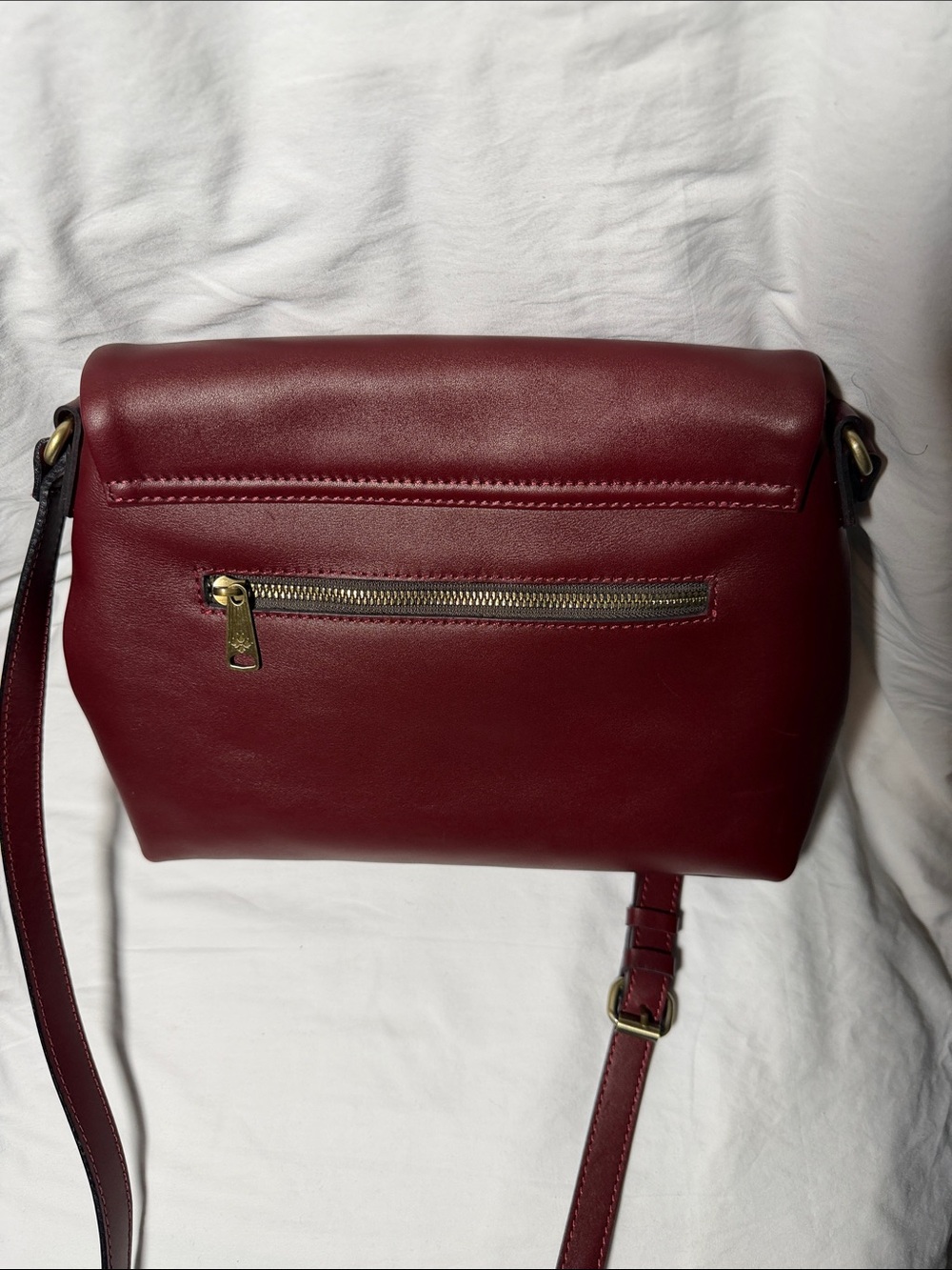 Patricia Nash Burgundy Leather Crossbody Bag - Picture 13 of 14